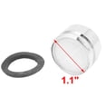 thumbnail image 2 of Unique Bargains Robinet Filetage Mâle 28mm Ton Argent Bec de Filtration Buse Aérateur, 2 of 3