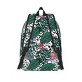 thumbnail image 2 of Lsque Tropical Leaves Pattern Canvas Daypack, Durable Backpack, High-quality Versatile Backpack,Vintage Compact Backpack-Small, 2 of 6