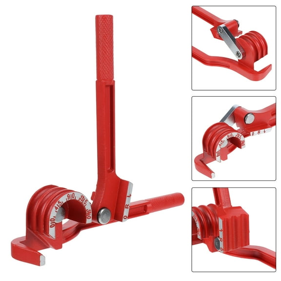 FUEENIRVA Steel Manual Pipe Bender with Industrial Triple-Slot Design for Heavy Duty Bending