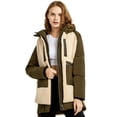 thumbnail image 3 of Orolay Women's Puffer Down Jacket Fleece Down Coat Hooded Jacket Olive 2XL, 3 of 6