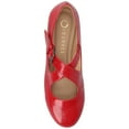 thumbnail image 5 of Journee Womens Ivanna Almond Toe Mary Jane Buckle Detail Comfort Flats, 5 of 10