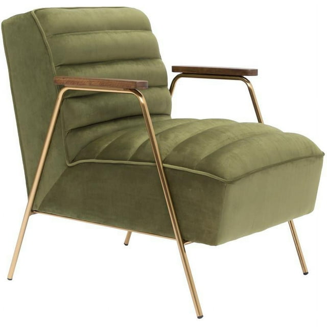 Meridian Furniture Woodford Olive Velvet Accent Chair
