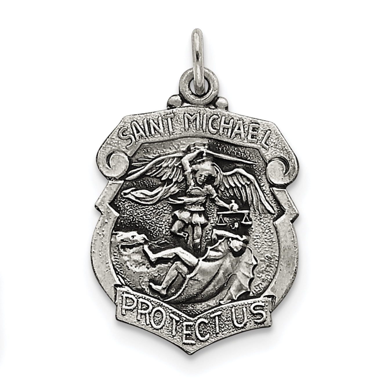 Sterling Silver St. Michael Badge Medal