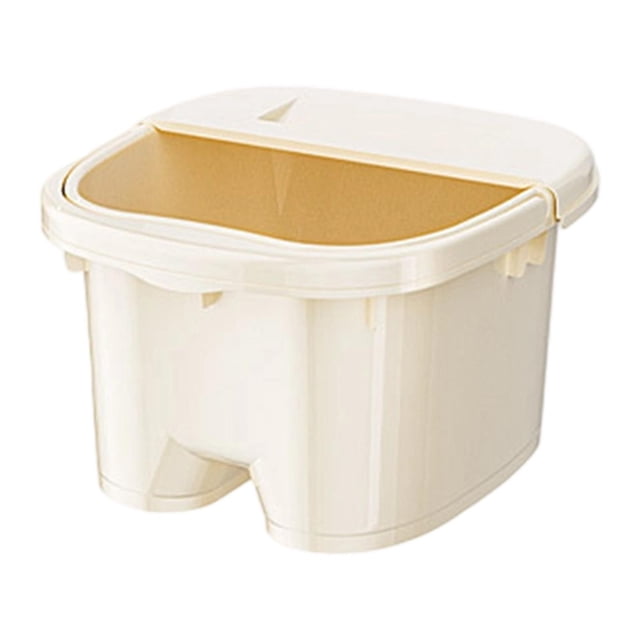 Bañera de pies para remojo de pies, para uso doméstico, para mujeres y hombres, con asa y puntos de masaje, resistente y práctica, con cubo para lavar S