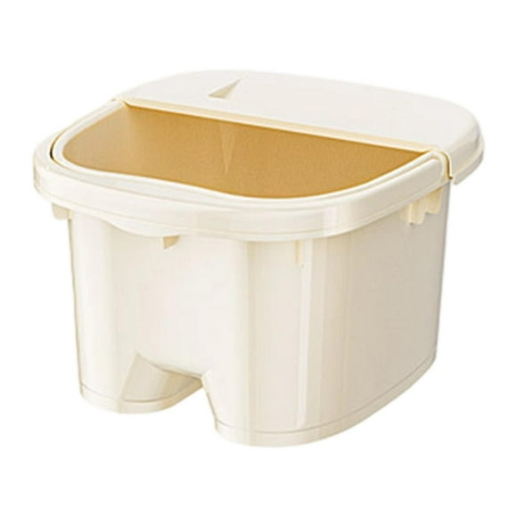 Bañera de pies para remojo de pies, para uso doméstico, para mujeres y hombres, con asa y puntos de masaje, resistente y práctica, con cubo para lavar S