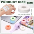 thumbnail image 2 of 0.5in x 9.84yd Eyelash Tape, 6 Rolls Eye Lash Tape Silicone Pain-Free Removal Breathable Easy Tear Adhesive for Eyelash Extensions Clusters Makeup Eye Shadow Eyeliner Lift, White, 2 of 6
