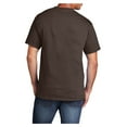thumbnail image 2 of Mens Core Cotton Male T-Shirts Dark Chocolate Brown 4XL, 2 of 5