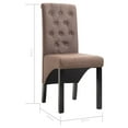 thumbnail image 3 of vidaXL Dining Chairs Side Chair with Solid Wood Legs for Home Kitchen Fabric, 3 of 103