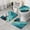 Blue And Gold, variant on Teal and Gold Marble Wavy Veins Pattern Bathroom Rugs Sets 3 Piece,Toilet Cover Set,Absorbent Non Slip Bathroom Mats Sets with U-Shaped Contour Rug Toilet Rug Set