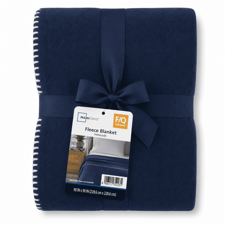 Mainstays Super Soft Fleece Bed Blanket, Full/Queen photo 5