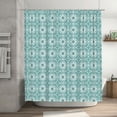 thumbnail image 5 of Rateoe Blue Print Shower Curtain - Fancy Bathroom Shower Curtain Sets - Waterproof Shower Curtain with Hooks with 12 Plastic Hooks 72x72 Inches, 5 of 5