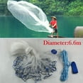 thumbnail image 6 of DENEST 10/14/18/22FT Fishing Cast Net,Bait Easy Throw Hand Cast Strong Nylon Trap Mesh, 6 of 16