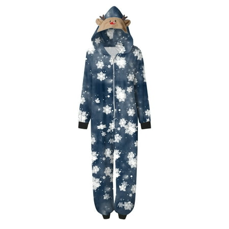 

Family Matching Clothing Comfortable Christmas Baby Sleepwear Pajamas Cute Paid Snowflake Print Long Sleeve Jumpsuit Soft Holiday Romper Matching Clothing Set