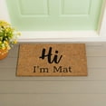 thumbnail image 2 of 28" x 16" Nature Coir Mat, Hi I'm Mat, 2 of 6