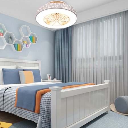 Gymax Indoor 23 inch Flush Mount Starry Sky Ceiling Fan w ...