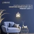 thumbnail image 5 of Capital Lighting Pendentif en Bronze Crawford avec Verre Transparent à Graines, 5 of 5