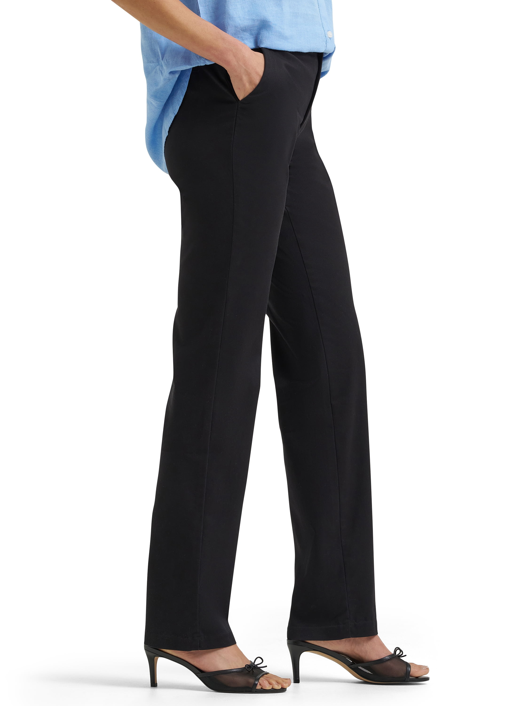 Lee® Women's Comfort Waist Woven Straight Leg Pants