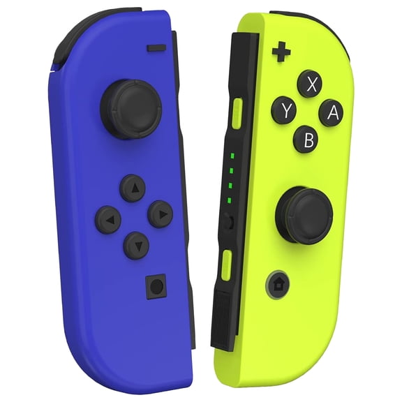 Switch Controller for Nintendo Switch, Switch Remote Control supports Dual Vibration/Motion Control/Screenshot/Wake-up,Blue&Yellow Green
