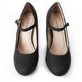 thumbnail image 3 of J. Adams Honey Jane Heels for Women – Round Toe indented Pumps Heels Shoes Stylish and Comfortable with Gentle Ankle Strap, 3 of 7