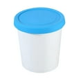 thumbnail image 4 of Vaso de pinta para helado, recipiente hermético para almacenamiento de helados, recipiente transparente para congelador azul, 4 of 9