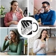 thumbnail image 2 of Gkeoshab Glass&Bottle Musical Notes Design Guitar Piano Coffee Mugs Creative Music Mug Violin Style Guitar Ceramic Mug Coffee Tea Milk Stave Cups With Handle Music For Friend Men Women Music Te, 2 of 9