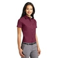thumbnail image 4 of Port Authority Ladies Short Sleeve Easy Care Shirt-5XL (Burgundy/Light Stone), 4 of 6