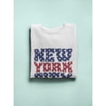 thumbnail image 3 of New York City Writted With Stars Sweatshirt Men -Image by Shutterstock, Male Large, 3 of 4