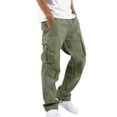 thumbnail image 2 of Ketyyh-chn99 Men Cargo Pants Casual Pants Hiking Pants Workout Joggers Sweatpants Green,XL, 2 of 4
