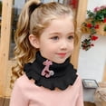 thumbnail image 3 of GPOECD Neck Warmer Warm Knitted Scarf with Lace for Kids Winter Cold Weather Protective Neck Gaiter Boys Girls Outdoor, 3 of 4