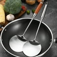 thumbnail image 6 of Easy to Use Spatula with Wide Turner Head Convenient Stainless Steel Griddles Spatula with Wood Handle for Easy Flipping, 6 of 12