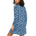thumbnail image 2 of joogoo Winter Reindeer Landscape Women's Long Sleeve Nightgown Sleepwear XL, 2 of 8