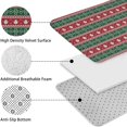thumbnail image 5 of Red and Green Christmas Snowman Pattern Bathroom Rugs Sets 3 Piece,Toilet Cover Set,Absorbent Non Slip Bathroom Mats Sets with U-Shaped Contour Rug Toilet Rug Set, 5 of 5