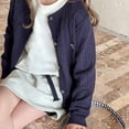 thumbnail image 4 of WOYY Little Girls Casual Cardigan Sweater Casual Knit Long Sleeve Coat, Sizes 2-14, 4 of 8