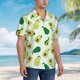 thumbnail image 3 of Balery Cartoon Fruit Camisas hawaianas de manga corta para hombre, camisas playeras de corte holgado, camisas de vacaciones con botones,Large, 3 of 7