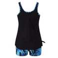 thumbnail image 6 of Qingpeng Womens Tankini Swimsuit Printed Cute Tummy Control 2PCS Full Coverage Bikini Sets Chic Beach Vacation Summer Swimwear, 6 of 6