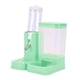 thumbnail image 3 of Botella de agua para hámster con recipiente para comida antigoteo para jerbos en casa verde, 3 of 9