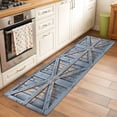 thumbnail image 2 of Kitchen Runner 2 x 6 Ft, Farmhouse Wood Grain Non-Slip Residential Carpet, Vintage Country Barn Gate Textured Indoor Crawling Mats Runner Rugs for Living Room/Dining Room/Bedroom, 2 of 8