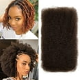 thumbnail image 2 of Afro Kinkys Bulk Human Hair for Dreadlock Extensions Loc Repair Braiding Twist Tight Afro Kinky Human Hair for Loc 1 Pack 50 Gram Dark Brown 10 Inches 1.8 Oz, 2 of 7