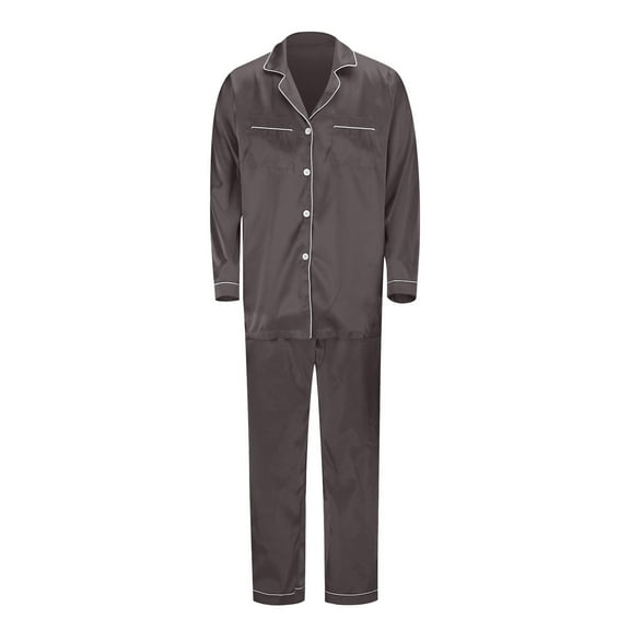 Matching Family Christmas Pajamas Satin Silk Pajama Set for Family Button Down Pajamas Solid Sleepwear Loungewear Matching Holiday Pajamas