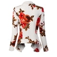 thumbnail image 4 of MixMatchy Women's [Made in USA] Solid Formal Style Open Front Long Sleeves Blazer (S-3X), 4 of 4