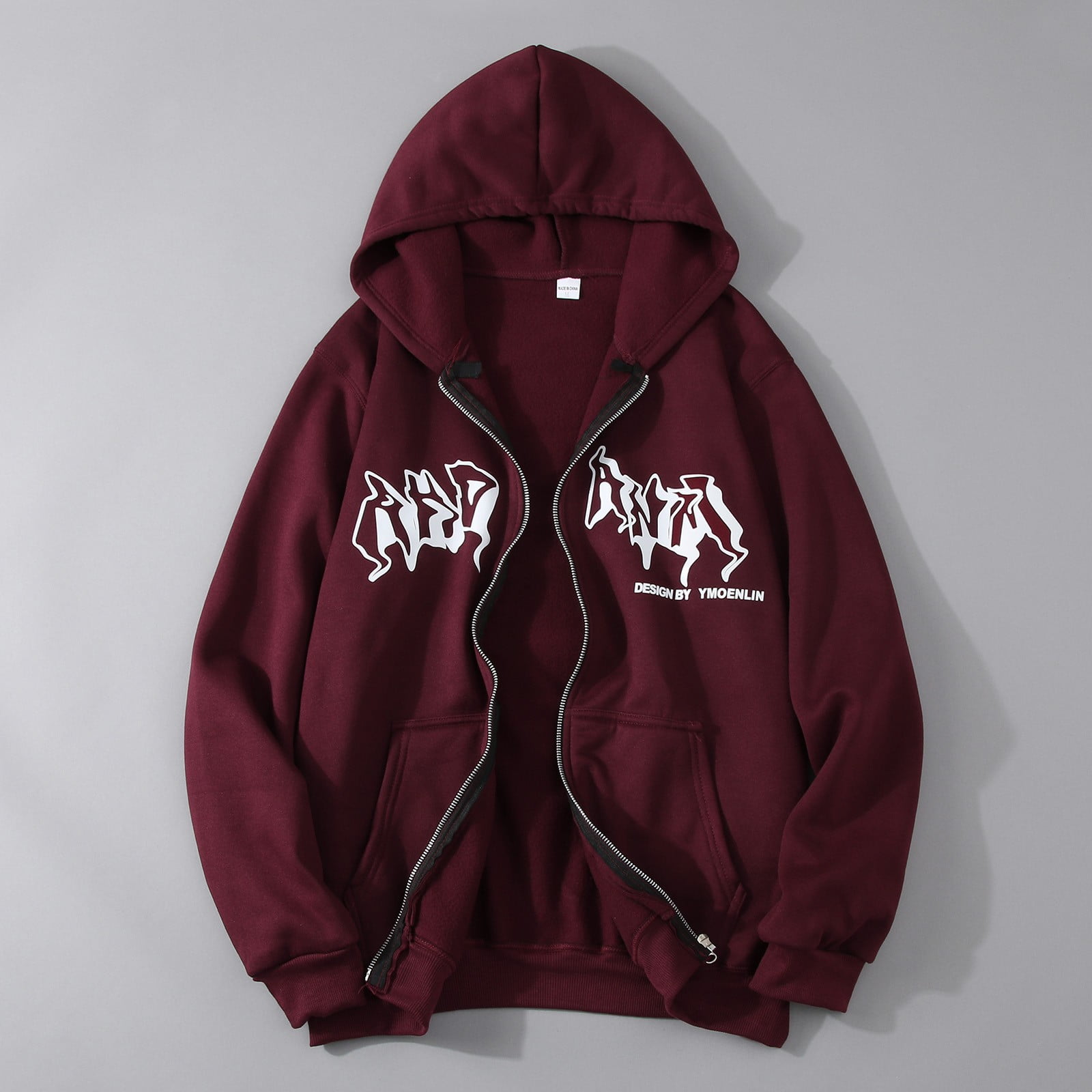 JHLZHS Full Zip Hoodies for Men Graphic Jacket Zip up Hoodies Hop