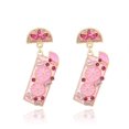 thumbnail image 5 of Pendientes llamativos YONGSHENG Aretes Y2k Hechos a mano Aretes colgantes de vino para mujer, 5 of 5