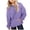 Purple, variant on BOBOGOJP Girls Casual Long Sleeve Hoodies Cute Oversized Fleece Pocket Sweatshirt Tops (Purple, B)