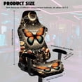 thumbnail image 4 of TSOVTHRID Butterfly Mushroom Moon Star Print Office Chair Covers Stretch Gaming Chair Cover Scratch Proof Furniture Protector Breathable Reclining Gamer Armchair Slipcovers for Dormitories, 4 of 7