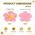 thumbnail image 3 of Uxcell 50-Pack Resin Flowers, 0.79inch/2cm Artificial Plumeria Flowers Flatback Mini for DIY Crafts/Dress/Wedding [Fuchsia], 3 of 6
