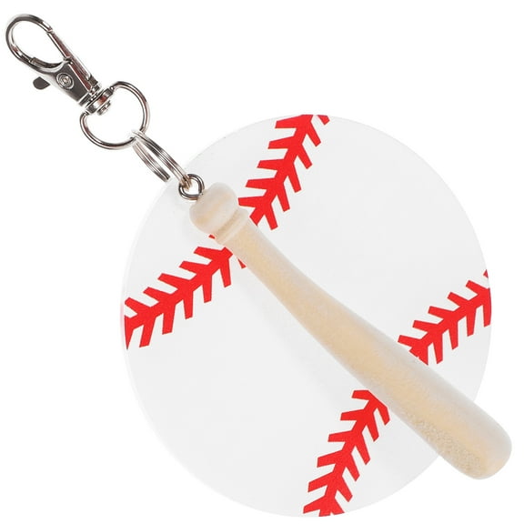 2 Pcs Ball Keychains Softball Sports Baseball Theme
