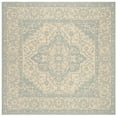 thumbnail image 6 of Safavieh Beach House Mai Traditional Outdoor Area Rug, Cream/Aqua, 4' x 6', 6 of 10