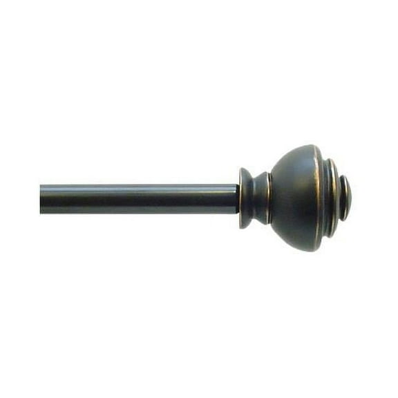 Springs Window Fashions 220-2310-33 Curtain Rod Set, Nina Urn, Burnished Bronze, 28-48-In.
