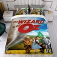thumbnail image 4 of El Mago de Oz Conjunto de sábanas temático, trío de piezas, cómodo y amigable con la piel, diseño único, regalo de decoración para el hogar para familiares, amigos y fans,140cm *210cm, 4 of 6