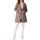 thumbnail image 2 of Abrigo de ante sintético de doble botonadura con solapa de muesca para mujer INSPIRE CHIC en color beige oscuro, 2 of 6